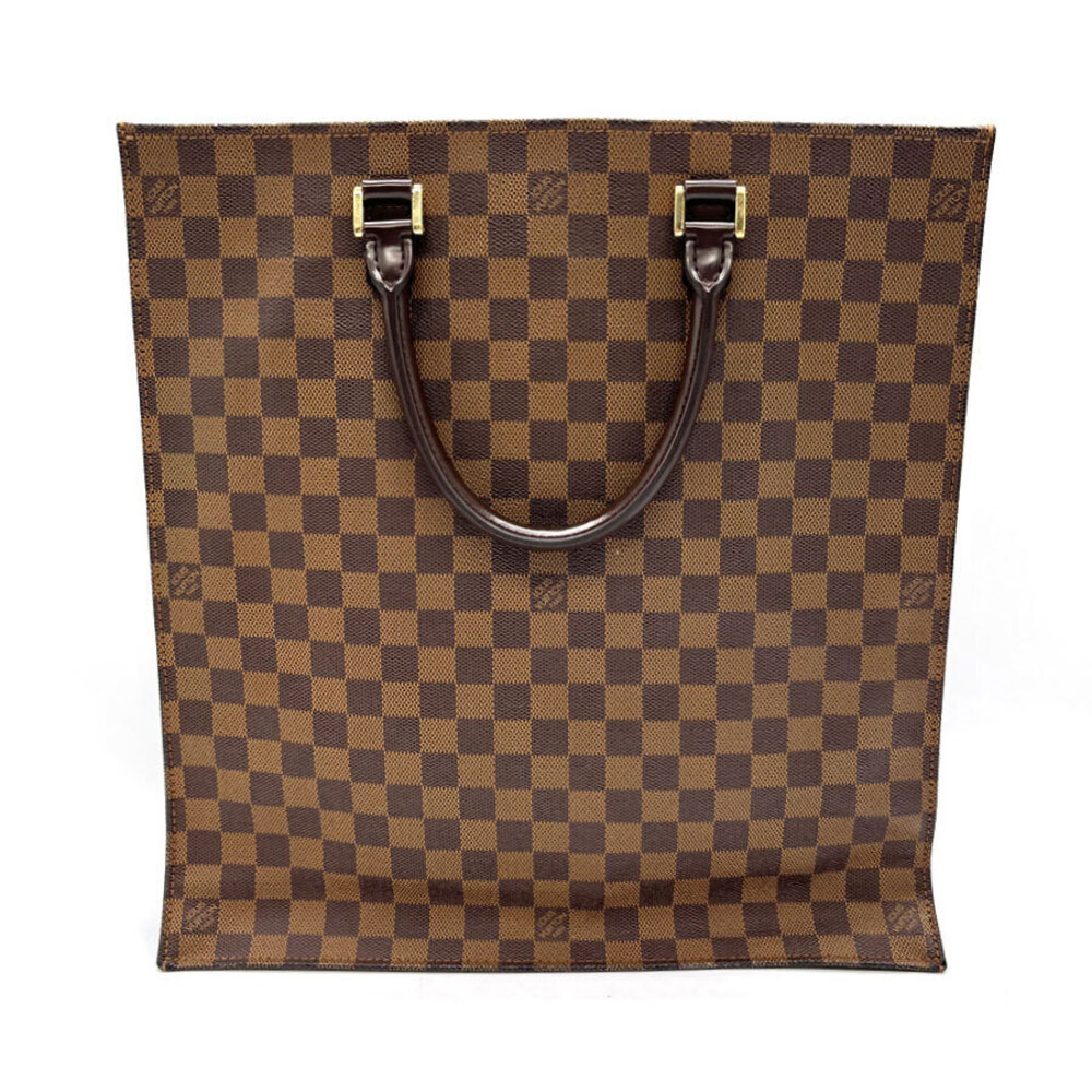Louis Vuitton Brown Plat Sac Damier Handbag Canvas Brown
